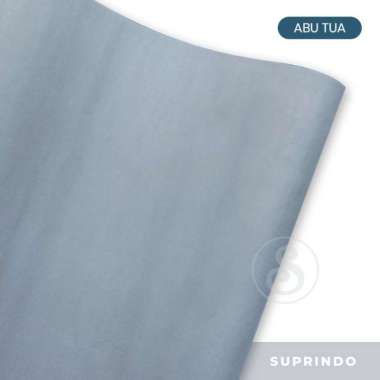 (10 lbr) KERTAS KADO POLOS 63.5 x 49.5 cm Abu tua, SW