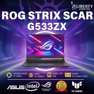 Asus ROG Strix Scar 15 G533ZX-I98RC6T-O /Core i9-12900H/32GB/2TB/RTX3080Ti 16GB/15.6″