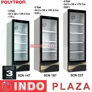 SHOWCASE POLYTRON 4 RAK 285 Liter SCN-237 SCN-187