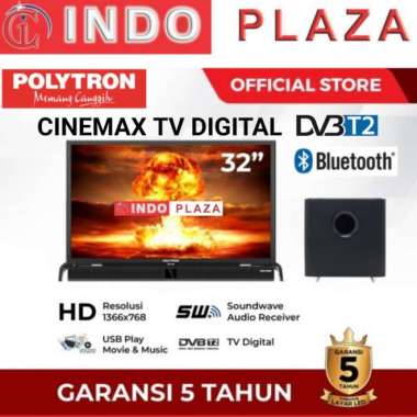 TV POLYTRON 32 CINEMAX SOUNDBAR DIGITAL PLD-32BV1558 ( Luar Medan )