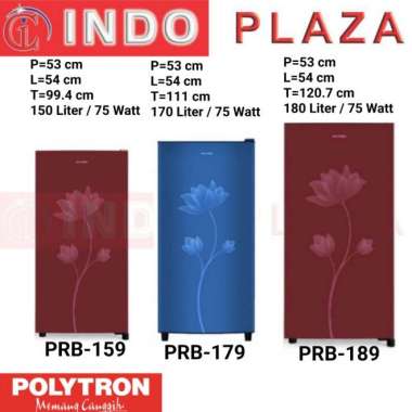KULKAS POLYTRON 1 Pintu PRB-159 / 179 / 189 PRB-159