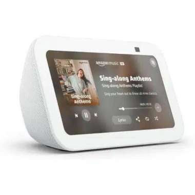 Amazon Echo Show 5 (3rd Gen) Smart Display Glacier White - Speaker Pintar dengan Layar Sentuh 5.5"