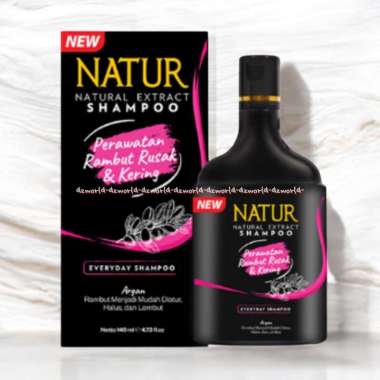 Natur 140ml Natural Extract Shampoo & Hair Perawatan Rambut Rontok Dan Kering Menjaga Kesuburan Ramb