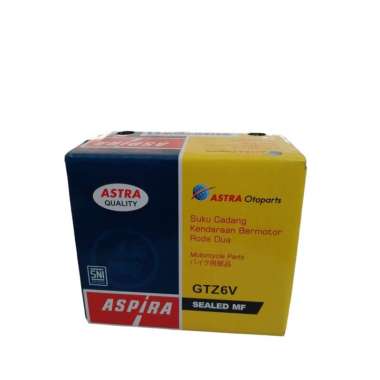 Aki Motor Aspira GTZ6V MF Vario 125 Vario 150 Beat Scoopy ISS Mio