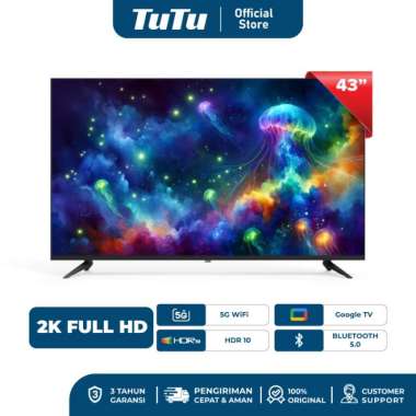 TUTU Smart TV | Android TV | Digital TV| 43 inch | HD | DVB-T2 LED TV IDTT43G01 ANDROID