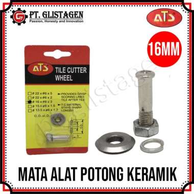 ATS Mata Potong Keramik Manual Dorong 16MM Tile Cutter Blade 3 in 1 Serep Mata Bearing Potong Granit