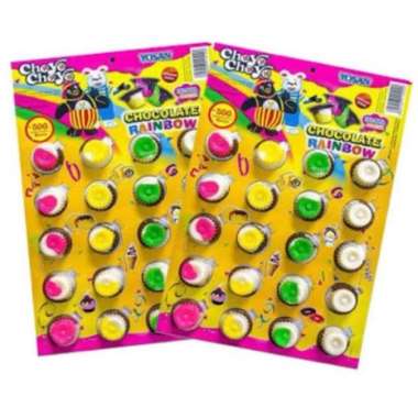 (PACK) Choyo - Choyo Yosan Cup Rainbow - Coklat Jadul (20 Pcs)