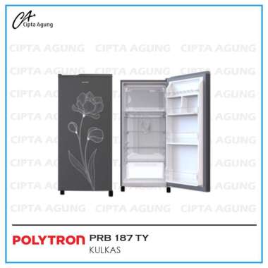 KULKAS 1 PINTU POLYTRON 180 LITER PRB-187TY / PRB 187 TY