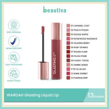 Wardah Glasting Liquid Lip 06 Ruby Sparks