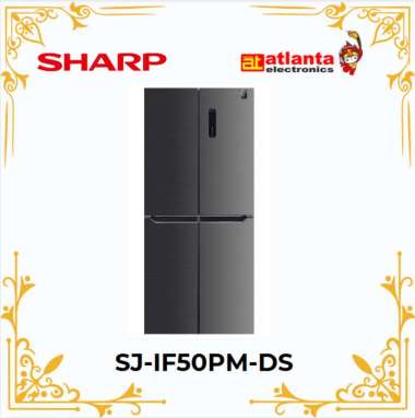 KULKAS 4 PINTU SHARP SIDE BY SIDE SJIF50PMDS