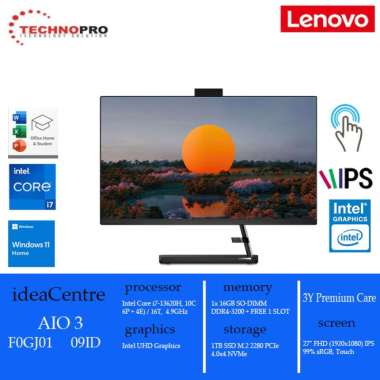 Lenovo Ideacentre AIO 3 27IAP7 09iD || Intel Core i7-13620H UHD Graphics 16GB DDR4 1TB SSD Windows 1