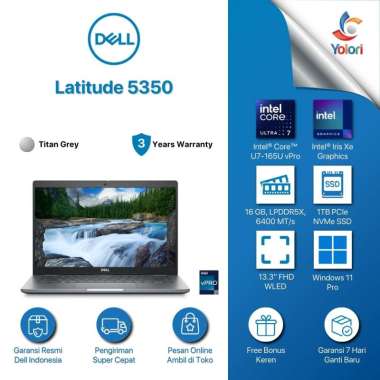 Dell Latitude 5350 U7-165U vPro 16GB 1TB SSD UMA WIN 11 PRO 3YR
