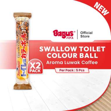 Swallow Kamper Toilet Colour Ball (5 Pcs / Pack) - Luwak Coffee X12 Lusin Pack