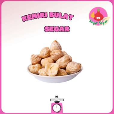 Sayur Segar - Kemiri Bulat 1 kg / Candlenut