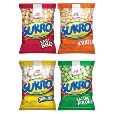 snack makanan ringan kacang sukro kacang atom kacang bersalut sukro