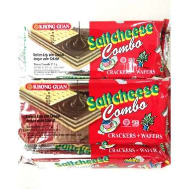 Saltcheese Combo Krekers Crackers Keju Wafer Krim Coklat 175 gr