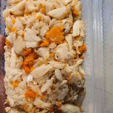 Daging kepiting kupas campur telor kemasan 500 gram