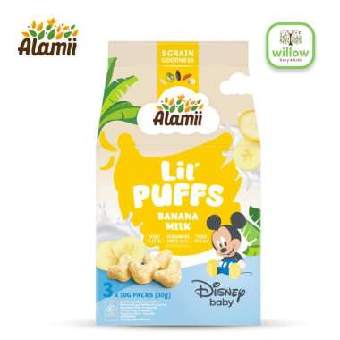 Snack Bayi - Alamii Lil Puffs 30Gr Banana Milk