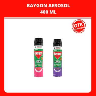 Baygon Aerosol Spray Anti Nyamuk 400 ml Flower