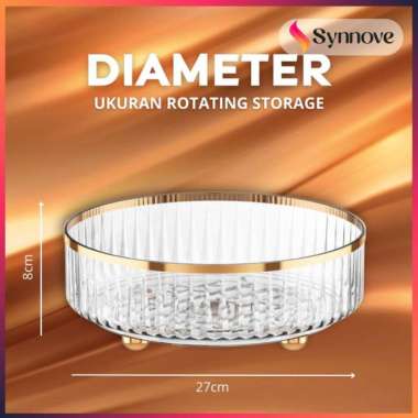 Rak Make Up PUTAR Rak Kosmetik Aesthetic Tempat Make Up Skincare Premium Emas