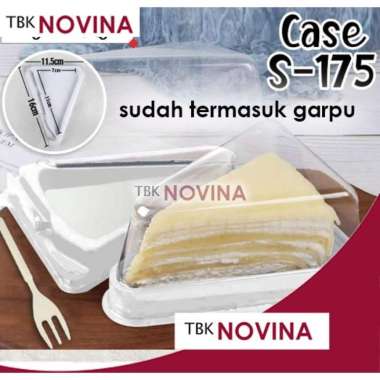 [10 pcs] MIKA KUE / MIKA CAKE SLICE / WADAH KUE SEGITIGA S-175