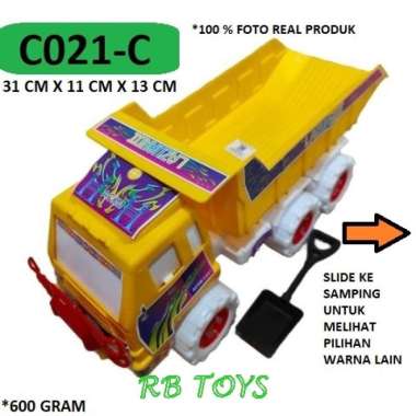 RBTOYSNEW MAINAN ANAK LAKI LAKI MOBIL TRUK PASIR TRONTON CEMERLANG C021-C