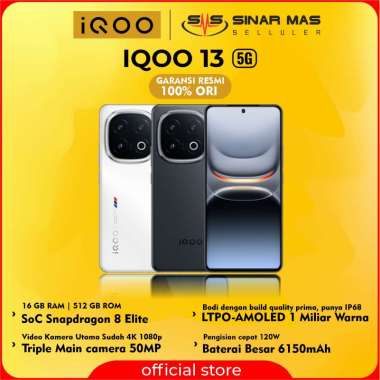 IQOO 13 5G (16/512GB) Garansi Resmi BMW (White)