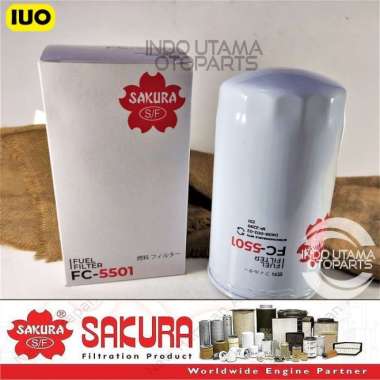 Filter Solar Caterpillar D4 D5 D6C D7F 1P-2299 Saringan SAKURA FC-5501