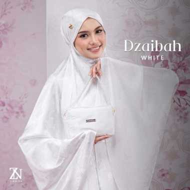 MUKENA TAZBIYA X ZIANISA - Mukena PUTIH Premium Jacquard|MUKENA PUTIH Silk Dzaibah Series