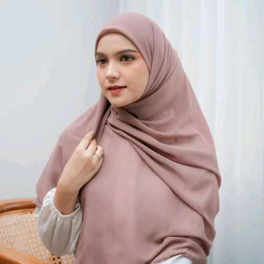 PUSSAT Anira Square Syar'i Hijab Segi Empat Syar'i Ceruty Babydoll Premium 140 × 140 cm Jahit Tepi R
