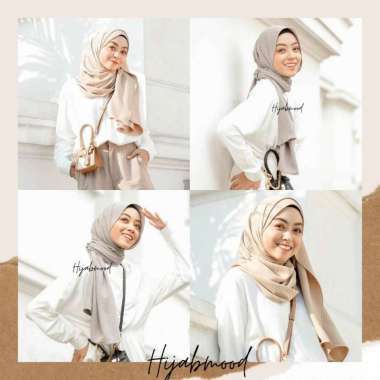 Hijabmood - Pashmina Airflow Crinkle Cotton Shawl Premium // Pashmina Crinkle Premium Hitam