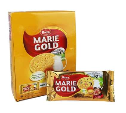Biskuit Roma Marie Gold (Kemasan Box isi 12 @ 20 gram) pakingbublewrap