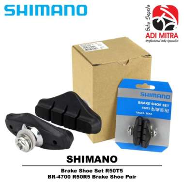Shimano Tiagra Sora Brake Shoe Set R50T5 Brake Pad Kampas / Karet Rem V-Brake Sepeda