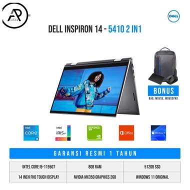 DELL Inspiron 5410-I5-8-512SD - i5-1155G7/8GB/512GB/MX350/WIN11/SILVER
