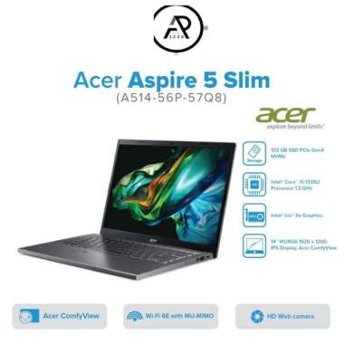 ACER ASPIRE 5 SLIM A514 I5-1335U/8GB/DDR5/512GB SSD/14.0 FHD/W11+OHS/3