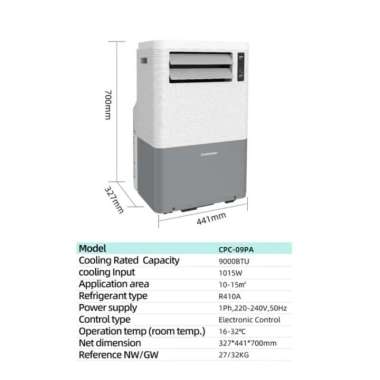 CHANGHONG AC 1 PK PORTABLE CPC-09PA ac AC CHANGHONG PORTABLE CPC 09PA