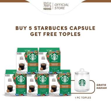 STARBUCKS Americano by NESCAFÉ Dolce Gusto (5 x 12caps) Get Free Jar