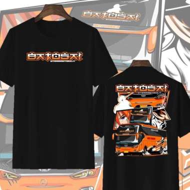 Kaos Baju BUSMANIA SJM BATOSAI anak dewasa BUS Bis mania Bismania L Hitam