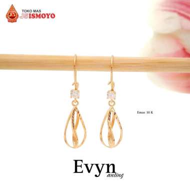 Anting Emas Mas Asli Model Evyn J5 Ismoyo