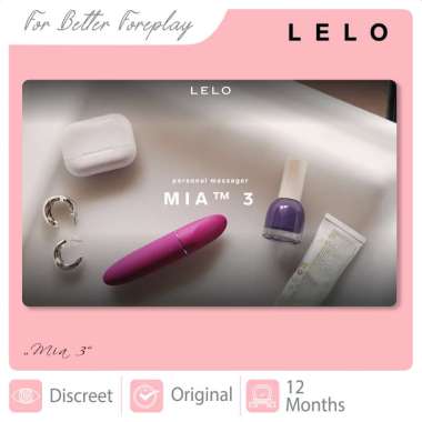 LELO Mia 3, DIscrete Personal Stimulator (Stimulan untuk Wanita dengan Getaran) Deep Rose