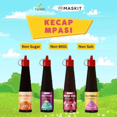 Maskit MPASI Saus Tiram Kecap Asin Manis Teriyaki MPASI Bayi & Anak 130ml Saus Teriyaki