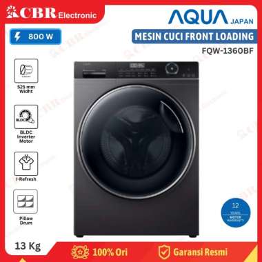 Mesin Cuci Front Loading AQUA 13 Kg FQW-1360BF - Inverter