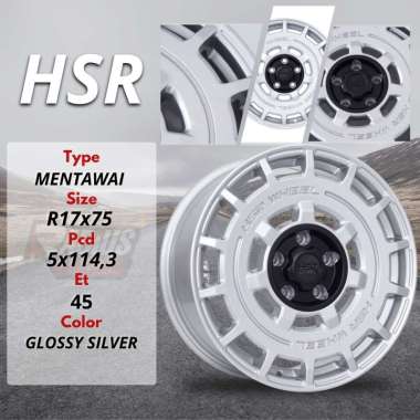 Velg mobil xpander rush crv innova dll ring 17 pcd 5x114,3 hsr mentawai rally look
