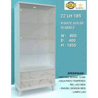 lemari cristal, lemari hias, lemari tas minimalis no 1