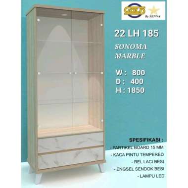 lemari cristal, lemari hias, lemari tas minimalis no 2