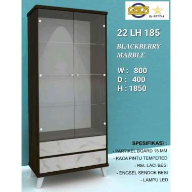 lemari cristal, lemari hias, lemari tas minimalis no 3