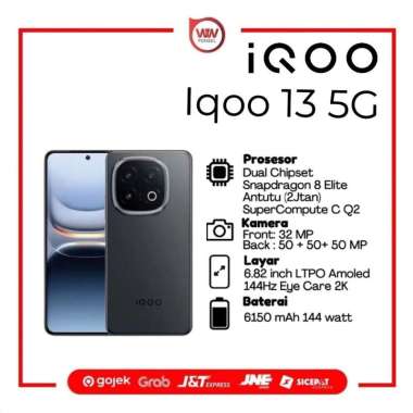 Hp Vivo Iqoo 13 5G Ram 16GB Internal 512GB Garansi Resmi Alpha