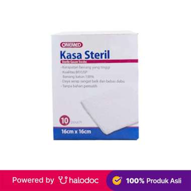 Kasa Steril Onemed 16 X 16 cm 10 Pouch