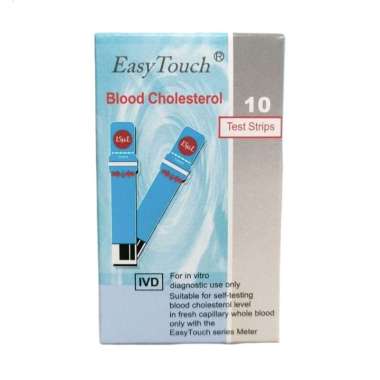 Easy Touch Strip Tes Kolesterol Blood Cholesterol Test Strips 10's