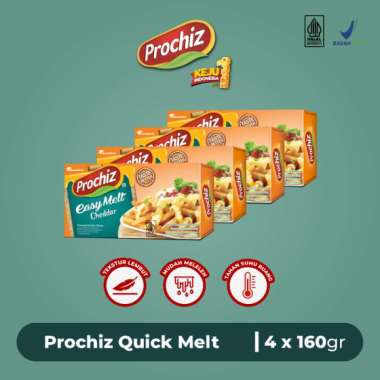 Keju PROCHIZ Quick Melt 160 gr Paket 4 Pcs